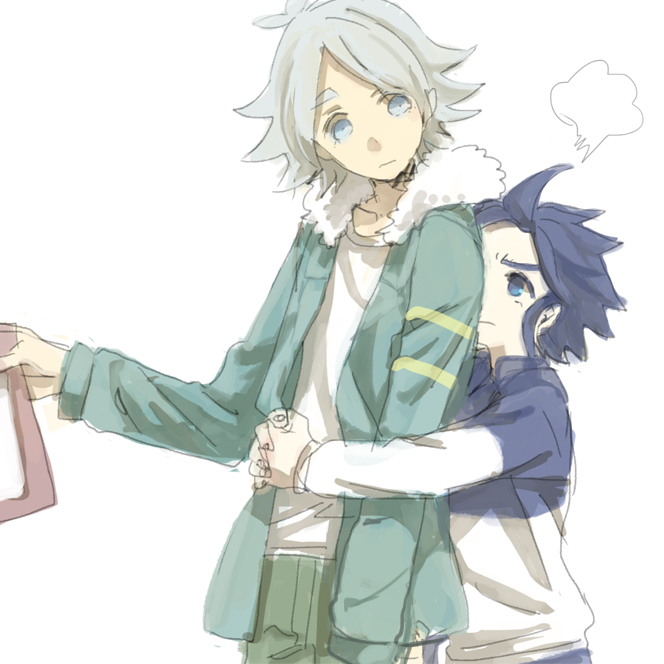 fubuki shirou and yukimura hyouga (inazuma eleven and 1 more) drawn by iko_(i-my-16)