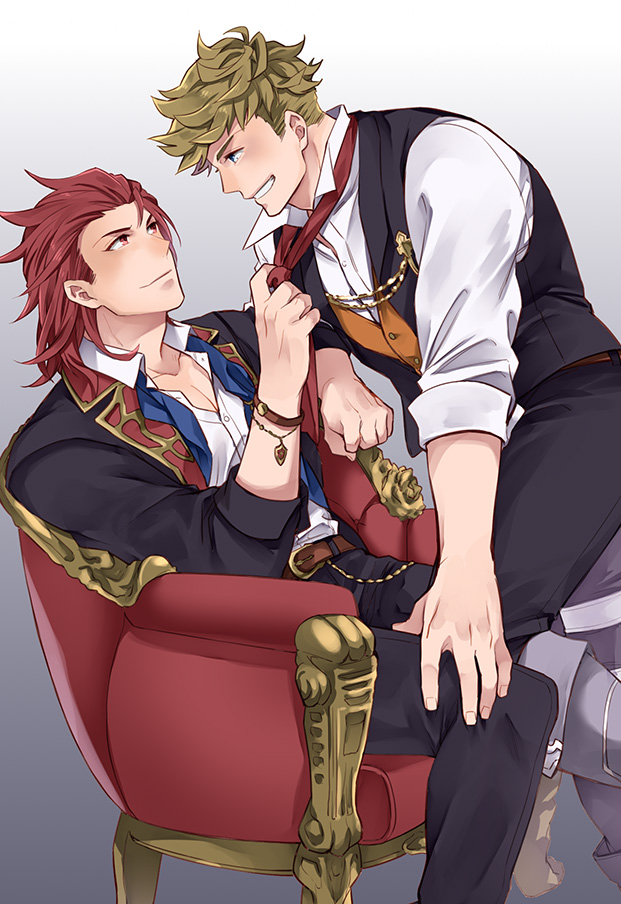 vane and percival (granblue fantasy) drawn by touya_tsuzuru