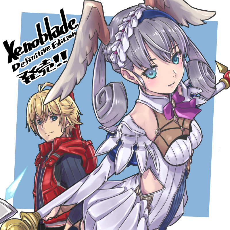melia antiqua and shulk (xenoblade chronicles and 2 more) drawn by yazwo