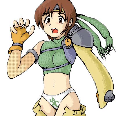 yuffie kisaragi (final fantasy and 1 more) drawn by 