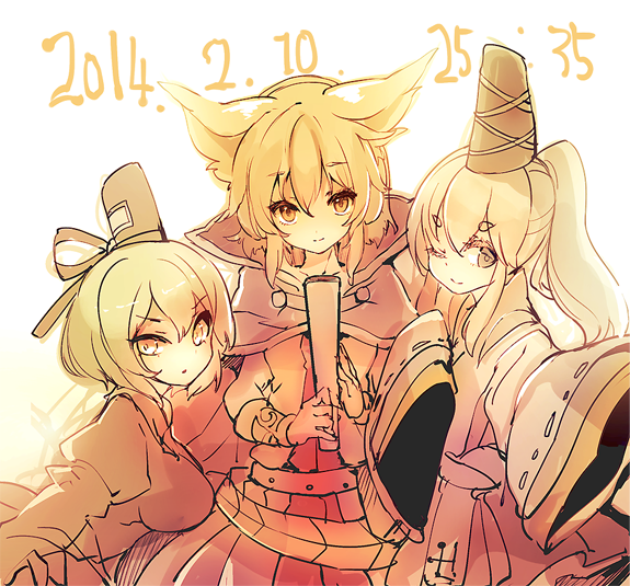 toyosatomimi no miko, mononobe no futo, and soga no tojiko (touhou) drawn by cis_(carcharias)