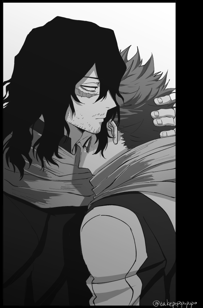 aizawa shota and shinso hitoshi (boku no hero academia) drawn by popo_take
