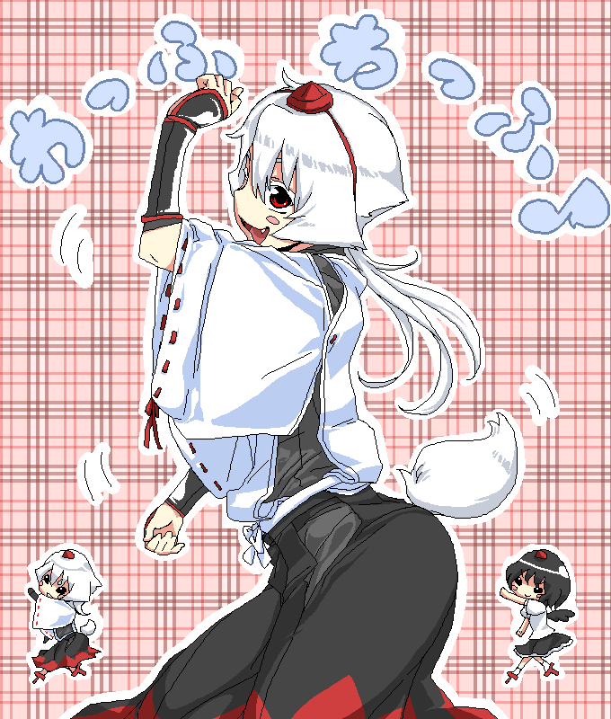 shameimaru aya and inubashiri momiji (touhou) drawn by shintaro_(honmaguro)
