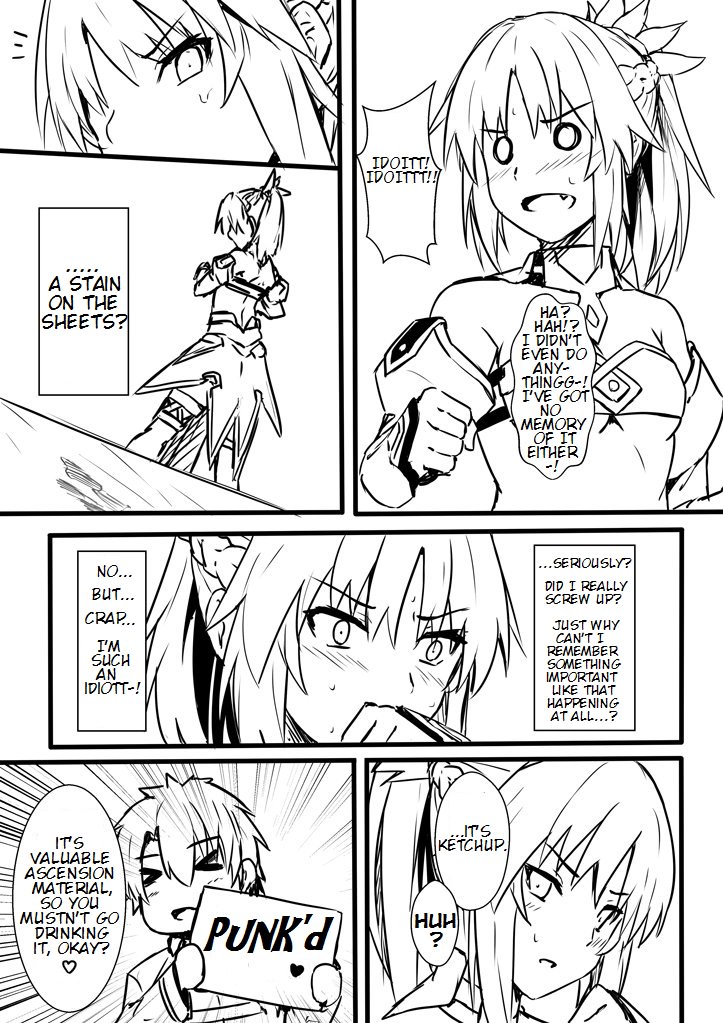 fujimaru ritsuka and mordred (fate and 1 more) drawn by shiseki_hirame