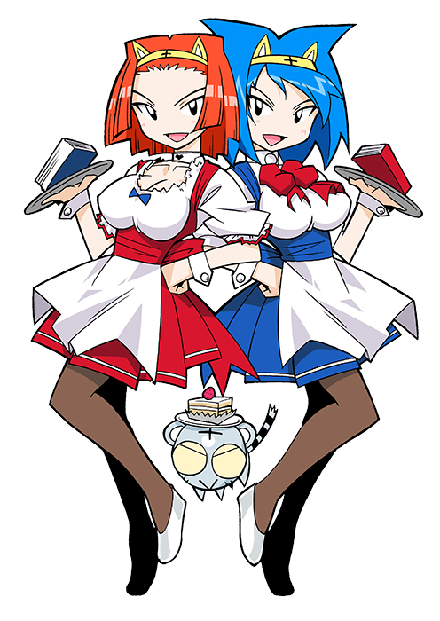benga ru, amu ru, and shiro kotora (toranoana and 1 more) drawn by mukku_(mook-tv)