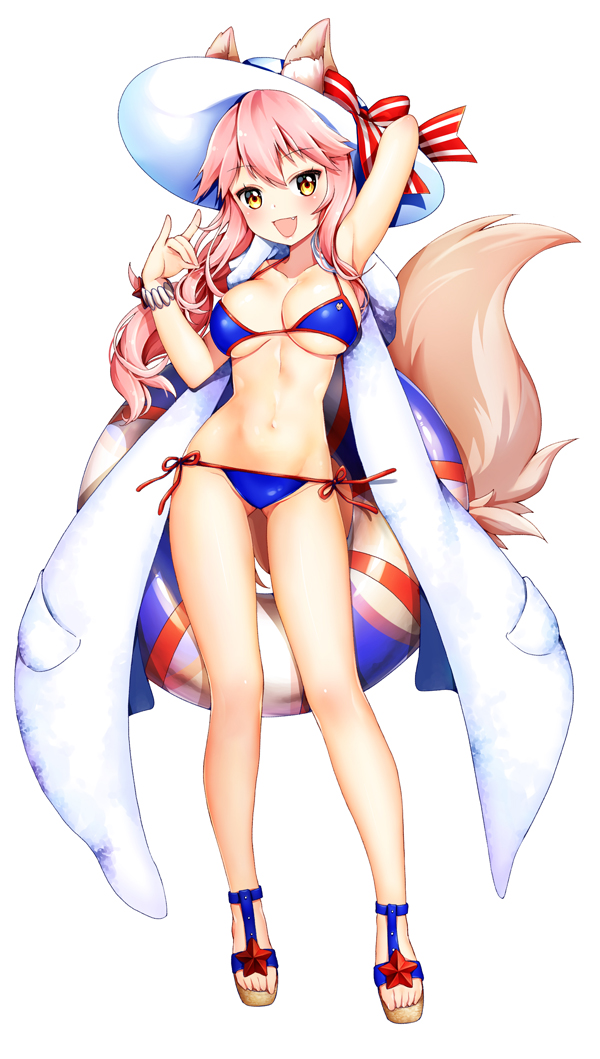 tamamo and tamamo no mae (fate and 1 more) drawn by moi_(latte_art)