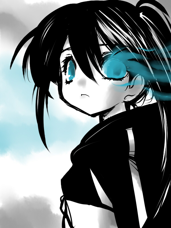 black rock shooter (black rock shooter) drawn by ruuen_rouga