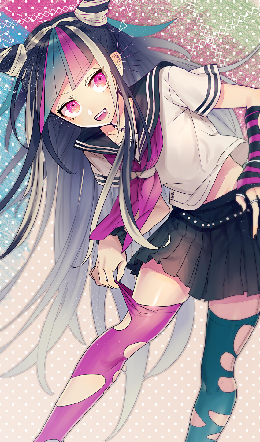 mioda ibuki (danganronpa and 1 more) drawn by inseki_tarou