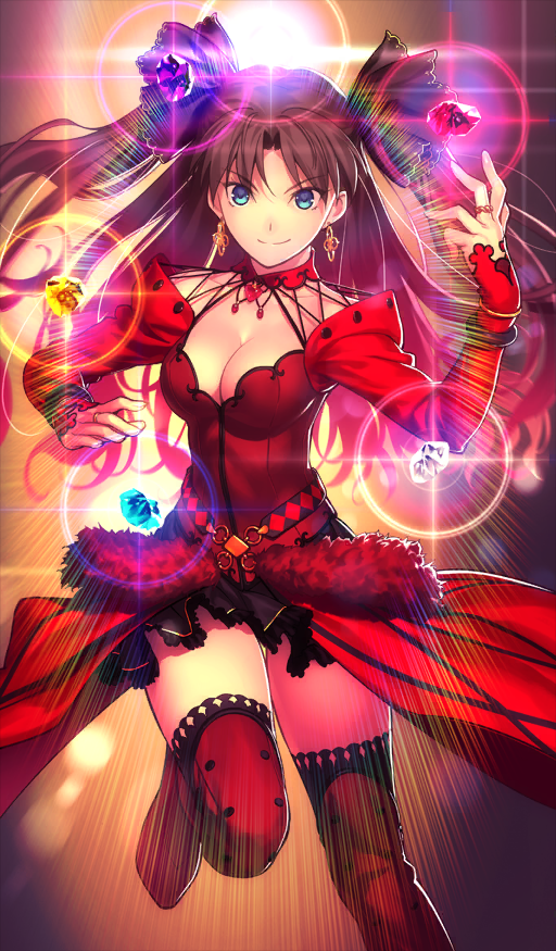 tohsaka rin (fate and 2 more) drawn by koyama_hirokazu