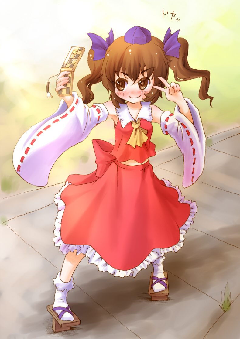 hakurei reimu and himekaidou hatate (touhou) drawn by arinu