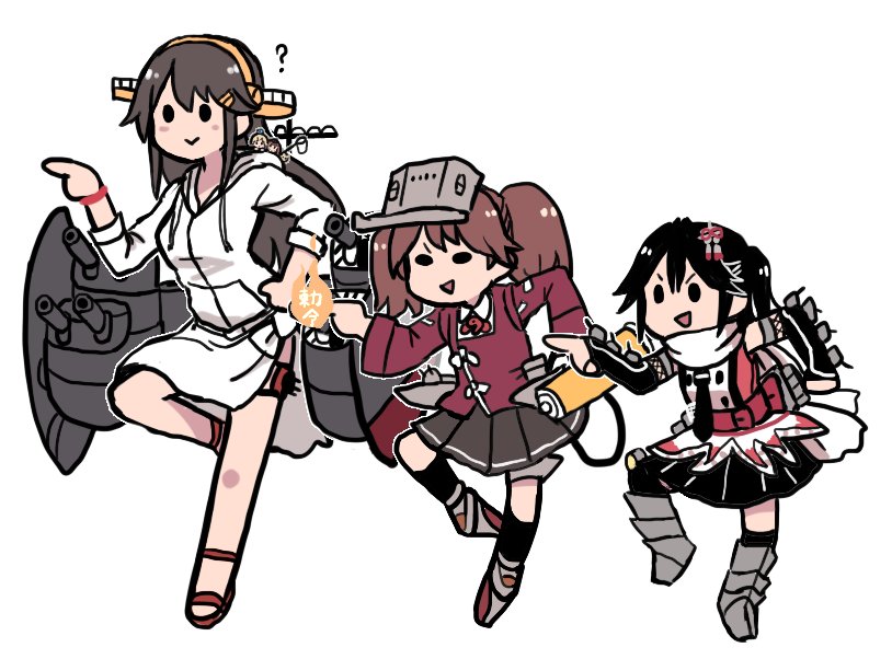 ryuujou, sendai, fairy, sendai kai ni, haruna kai ni, and 2 more (kantai collection and 1 more) drawn by terrajin