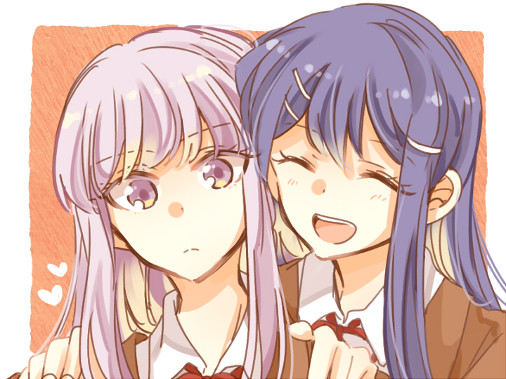 kirigiri kyoko and maizono sayaka (danganronpa and 1 more) drawn by zawameki
