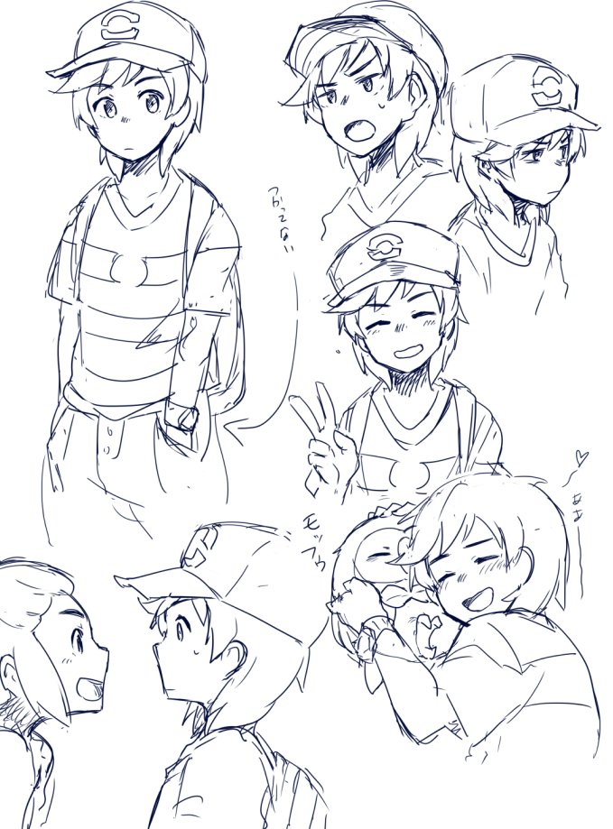 rowlet, elio, and hau (pokemon and 1 more) drawn by ittunn