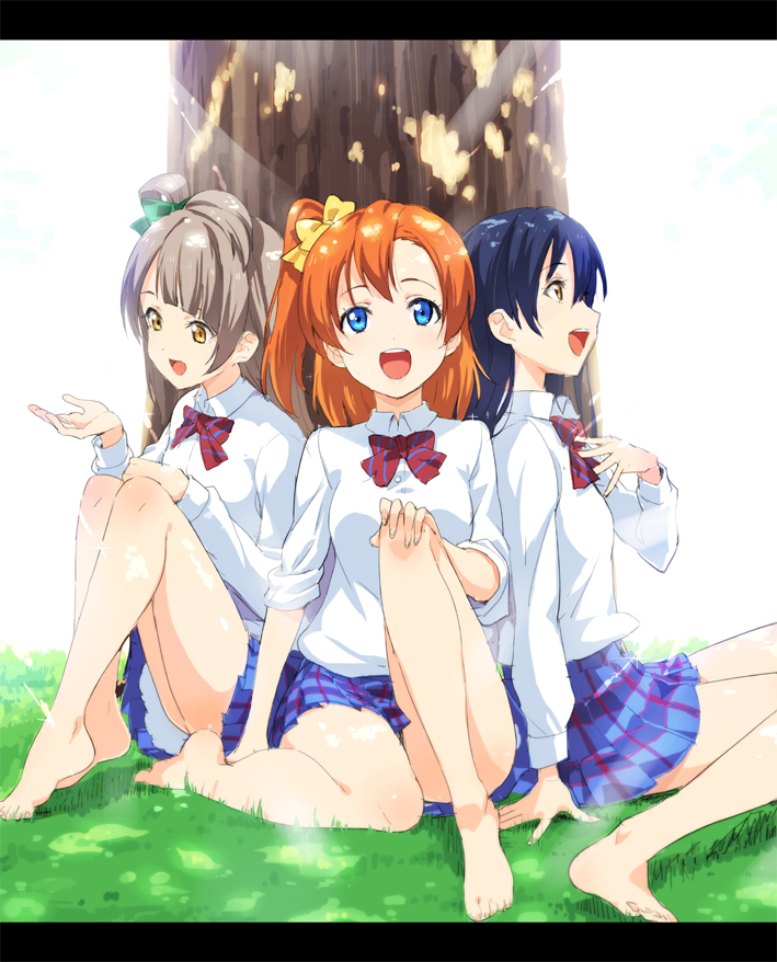 sonoda umi, minami kotori, and kosaka honoka (love live! and 1 more) drawn by haruno_shuu
