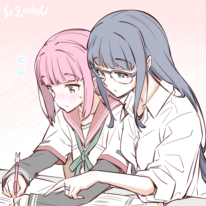 tamaki iroha and nanami yachiyo (mahou shoujo madoka magica and 1 more) drawn by studiozombie