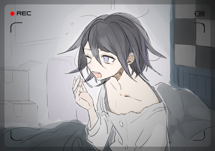 oma kokichi (danganronpa and 1 more) drawn by toohoku