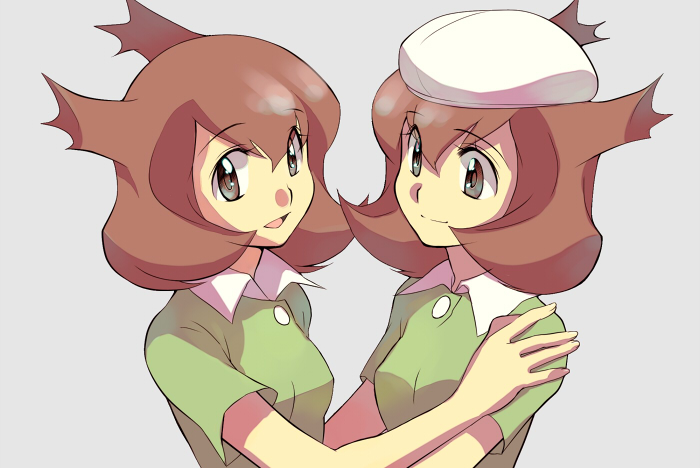 latias and bianca (pokemon and 1 more) drawn by komugi_(wabisuke_maruden)