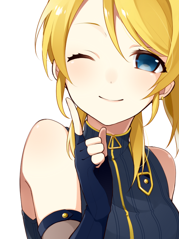 ayase eli (love live! and 2 more) drawn by chisumi