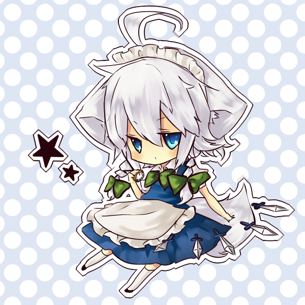 izayoi sakuya and inu sakuya (touhou) drawn by neota