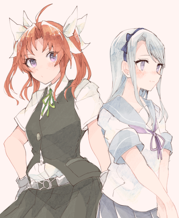 kagerou, sagiri, and kagerou kai ni (kantai collection) drawn by itomugi-kun