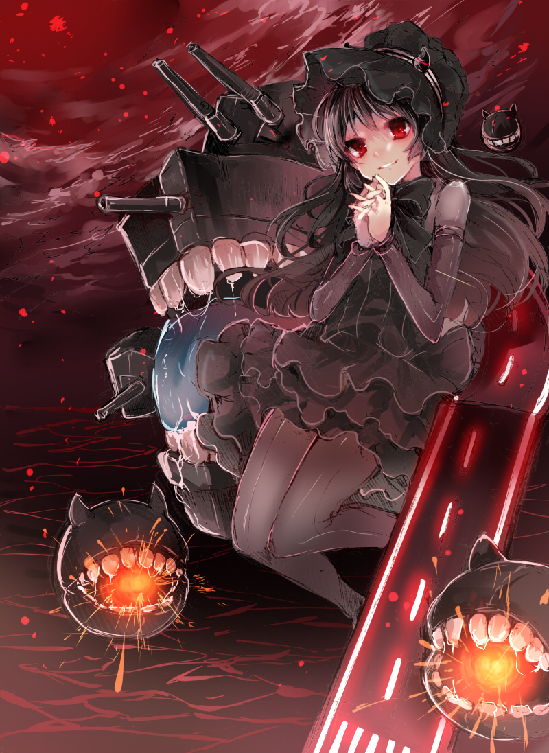 isolated island oni and escort fortress (kantai collection) drawn by ikeuchi_tanuma