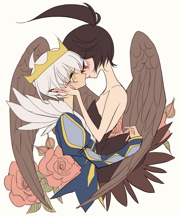 rue, princess kraehe, mytho, and siegfried (princess tutu) drawn by meremero