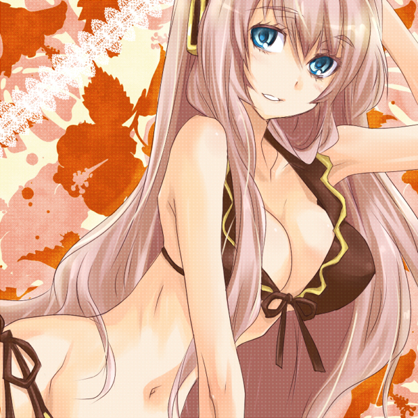 megurine luka (vocaloid and 1 more) drawn by mikipa