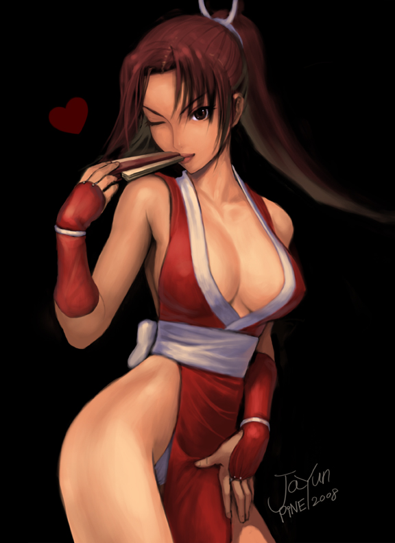 shiranui mai (the king of fighters and 1 more) drawn by jayun