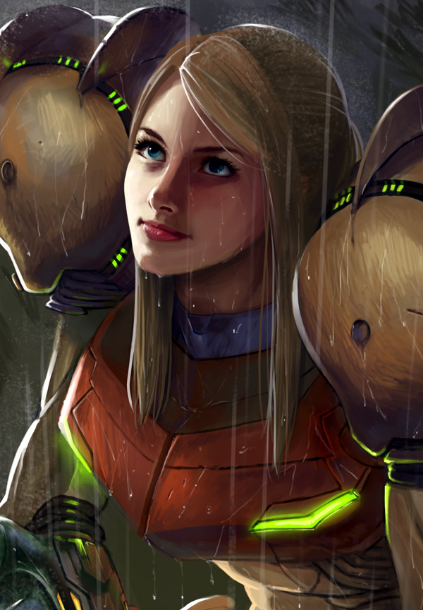 samus aran (metroid and 1 more) drawn by ivan_flores