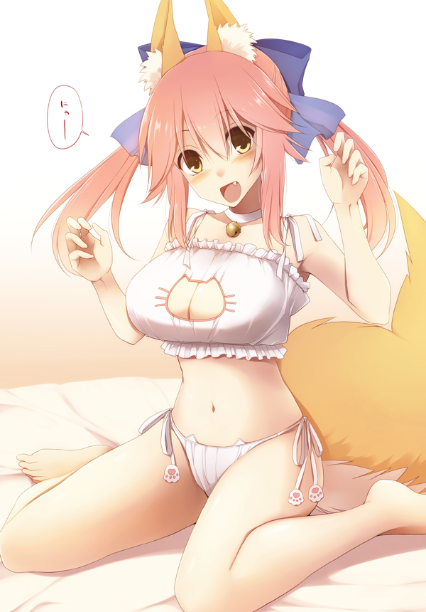tamamo and tamamo no mae (fate and 1 more) drawn by kurikara
