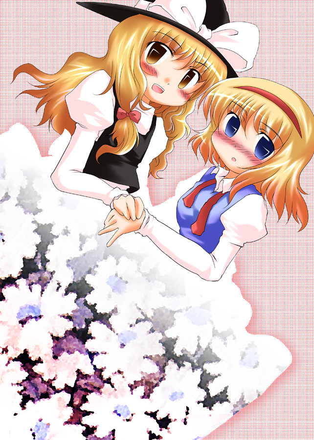 kirisame marisa and alice margatroid (touhou) drawn by sekiri