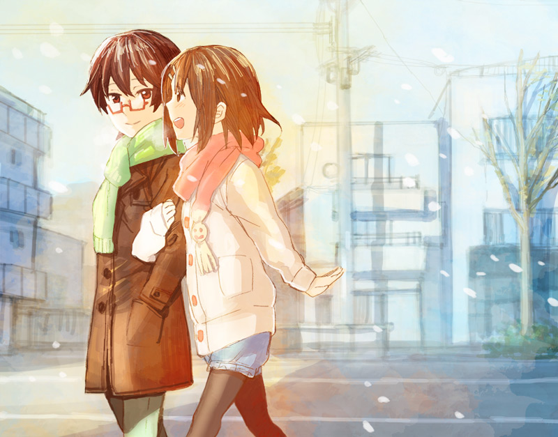hirasawa yui and manabe nodoka (k-on!) drawn by fukutarou_(enji127)