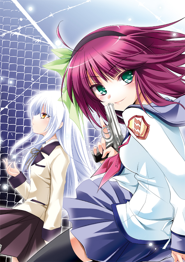 tachibana kanade and nakamura yuri (angel beats!) drawn by amagai_yukino