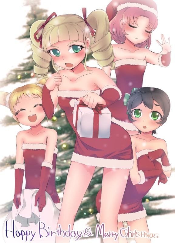 todo yurika, arisugawa otome, kitaoji sakura, and kamiya shion (aikatsu!) drawn by niizuka_(c-drop)
