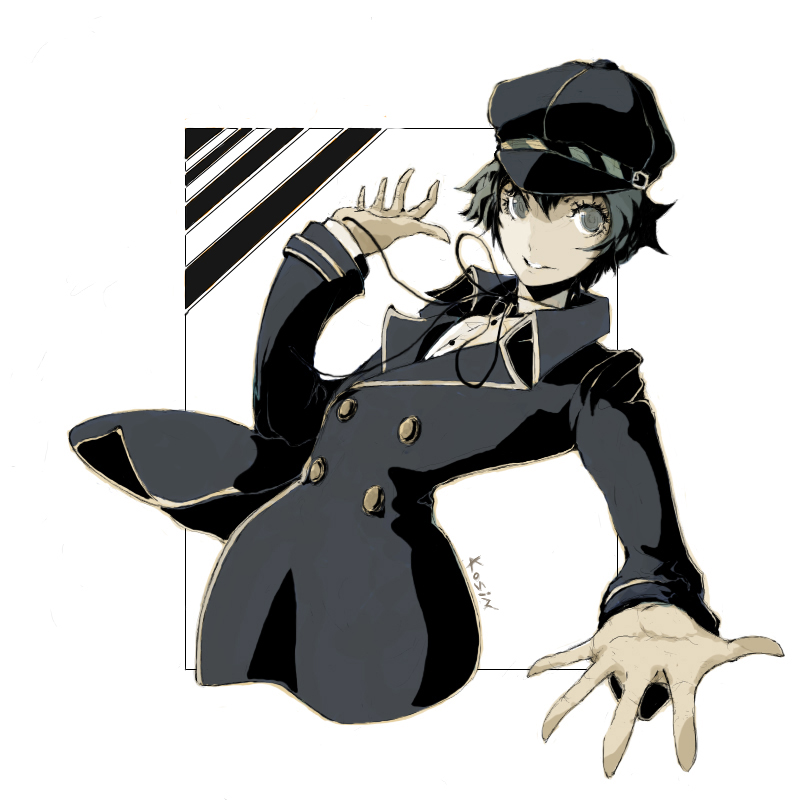 shirogane naoto (persona and 1 more) drawn by futianxingyi_(warholx)