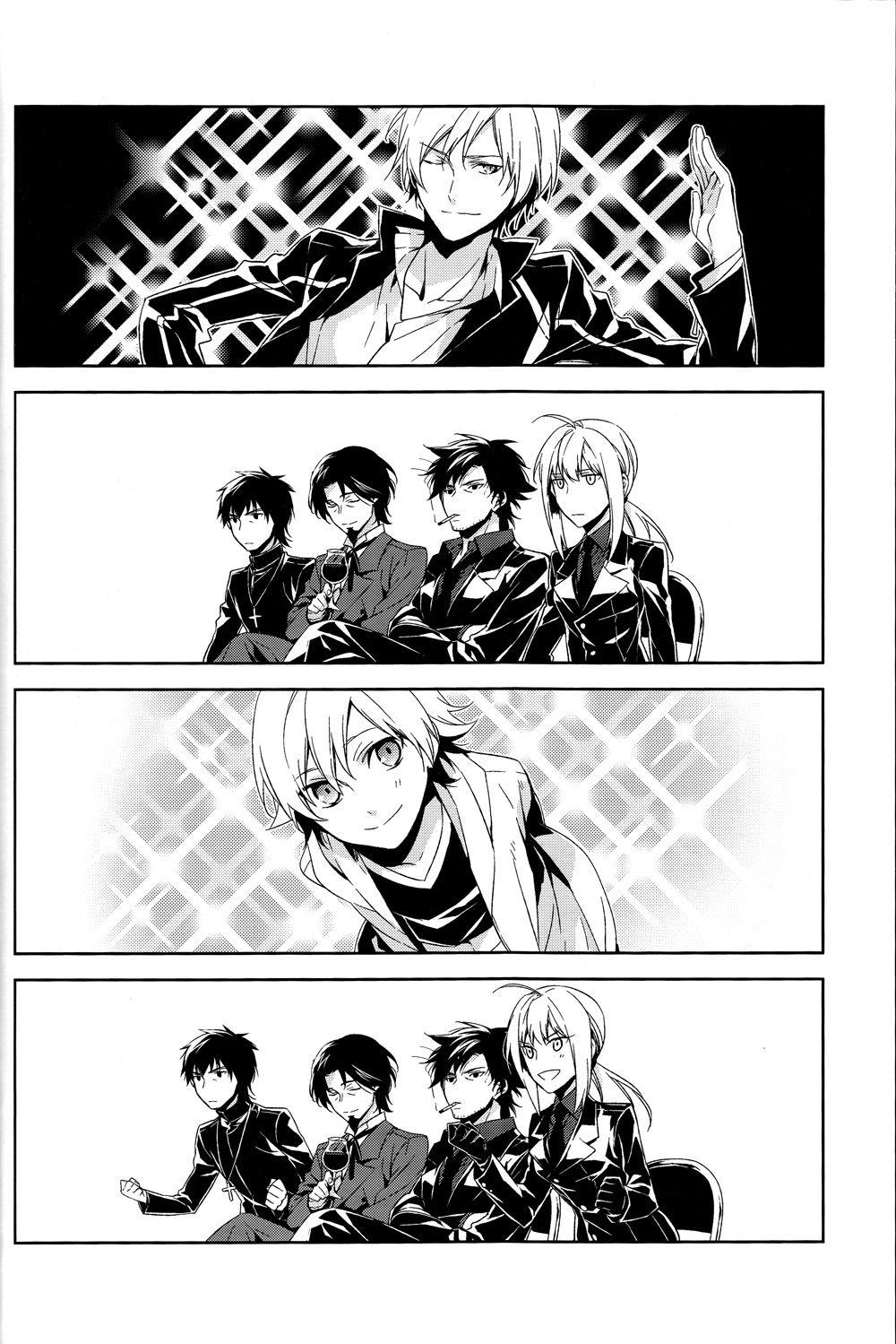 Artoria Pendragon Saber Gilgamesh Kotomine Kirei Emiya Kiritsugu And 2 More Fate And 3 More Drawn By Xia Ryugo Danbooru Artoria Pendragon Saber Gilgamesh Kotomine Kirei Emiya Kiritsugu And 2 More Fate And 3 More Drawn By Xia Ryugo Danbooru