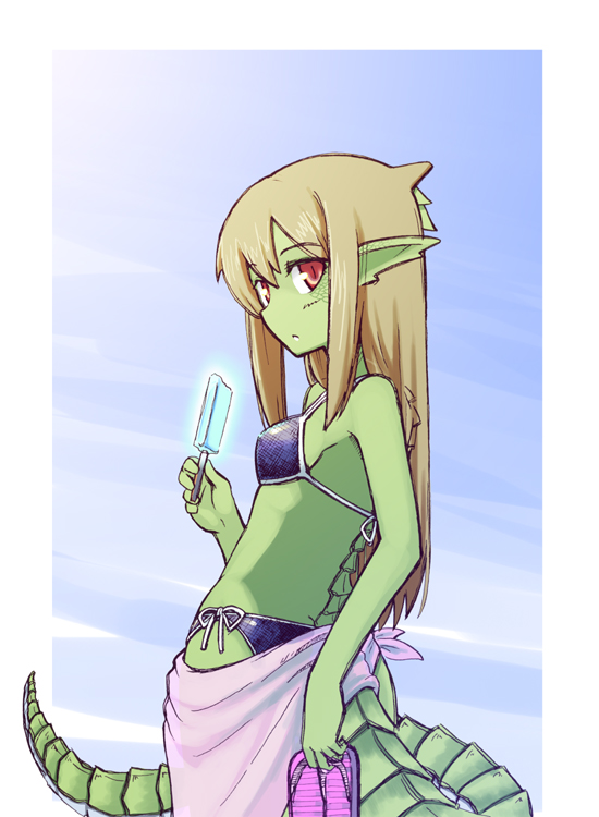 ryuujin no senpai (original) drawn by jingai_modoki