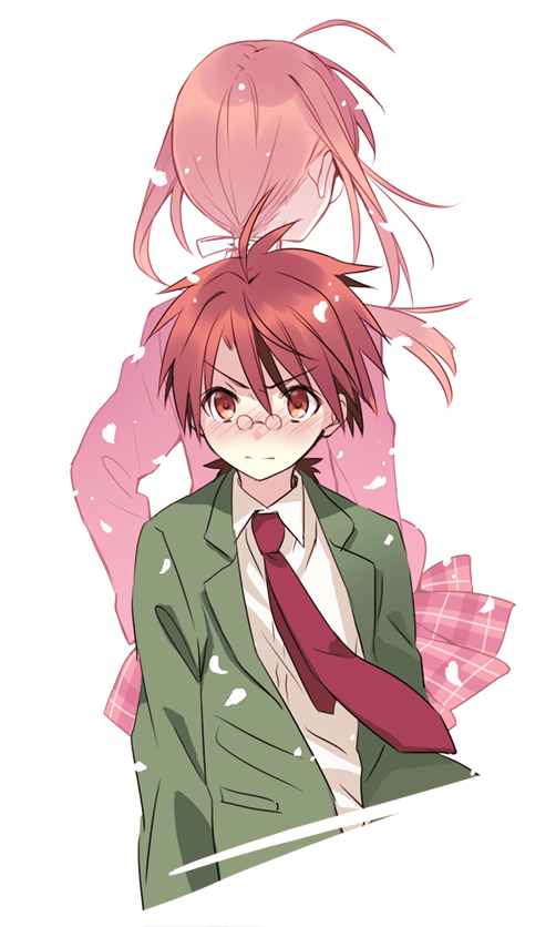 negi springfield and hasegawa chisame (mahou sensei negima! and 1 more) drawn by yuuma_(omaeno_meinichi)