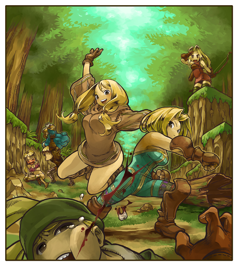 ramza beoulve, monk, geomancer, knight, archer, and 1 more (final fantasy and 1 more) drawn by mimonel