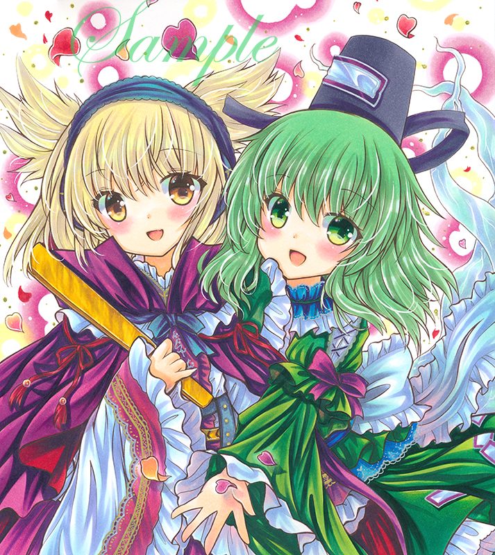 toyosatomimi no miko and soga no tojiko (touhou) drawn by rui_(sugar3)