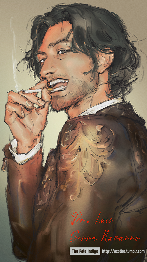 luis sera (resident evil and 1 more) drawn by thepaleindigo