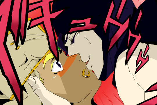 kars and wamuu (jojo no kimyou na bouken and 1 more) drawn by warosi