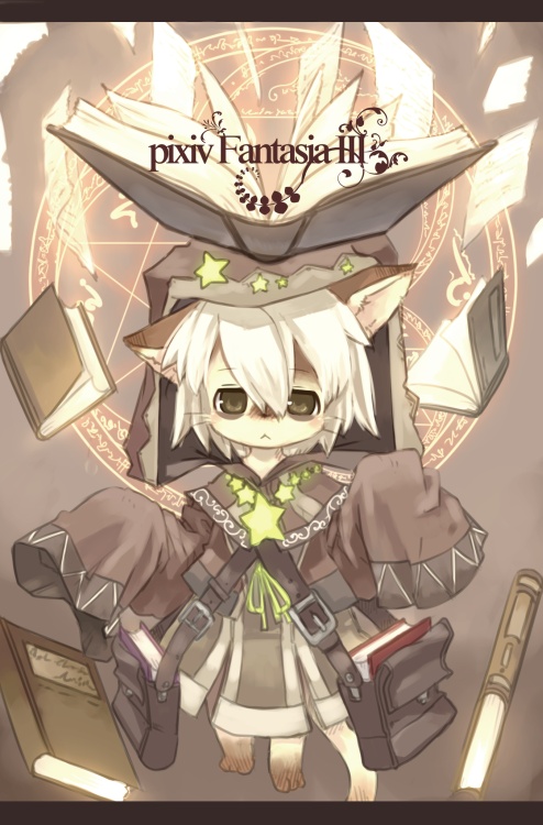 pixiv fantasia and 1 more drawn by kishibe