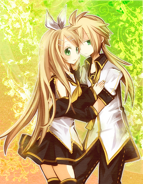 kagamine rin and kagamine len (vocaloid) drawn by aruya_(flosrota)