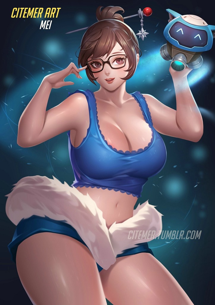 mei (overwatch and 1 more) drawn by citemer