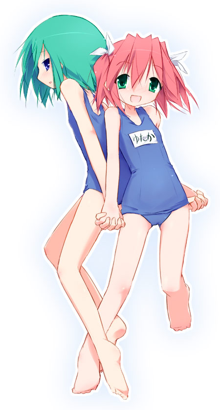 kobayakawa yutaka and iwasaki minami (lucky star) drawn by kuroba_u