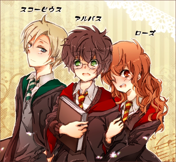 scorpius malfoy, albus severus potter, and rose weasley (wizarding world and 2 more)