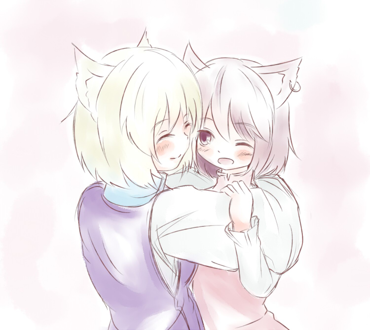 yakumo ran and chen (touhou) drawn by taka_(taka_wo_kukuru)