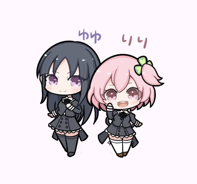 hitotsuyanagi riri and shirai yuyu (assault lily) drawn by happa_no_tanupon