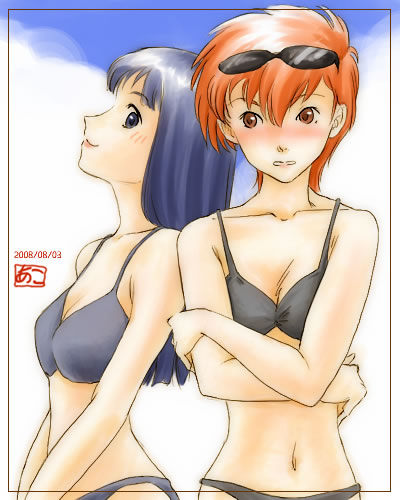 dawn and zoey (pokemon and 1 more) drawn by akosan
